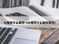 沙洋小程序什么制作（小程序什么制作软件）