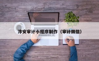 沙洋淳安审计小程序制作（审计微信）
