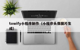 沙洋towify小程序制作（小程序头像图片生成）